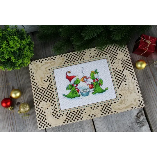 Cross stitch kit "Join us by the new year fire" SM-755 (D)