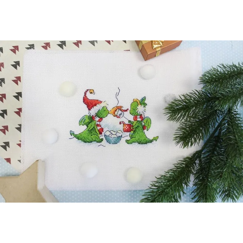 Cross stitch kit "Join us by the new year fire" SM-755 (D)