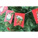 Cross stitch kit on the felt "Garland - New Year’s mood (7 flags)" ST-1017