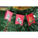 Cross stitch kit on the felt "Garland - New Year’s mood (7 flags)" ST-1017