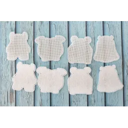 Kreuzstich-Set auf Filz "Monster. Abzeichen. Magnete" Set mit 4 ST-1011