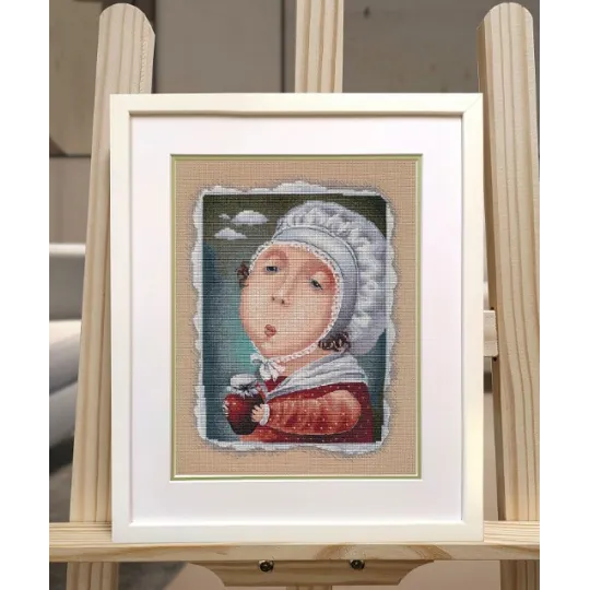 Kit point de croix "Pot de crème sure" S1550