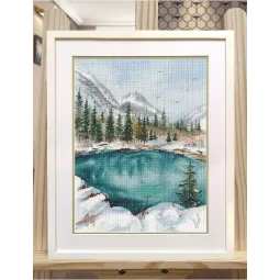 Kit de point de croix "Altai. Lac Geyser" S1556