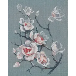 Siuvinėjimo kryželiu rinkinys "Švelni magnolija" S1560