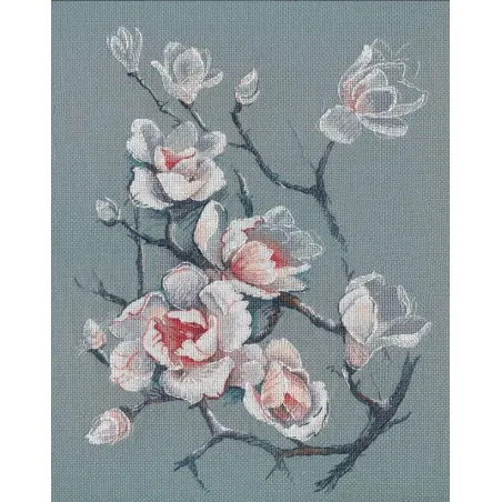 Cross stitch kit "Tender magnolia" S1560