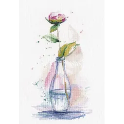 Cross stitch kit "Elegant peony" S1561