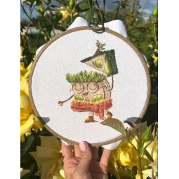 Kryželiu siuvinėjimo rinkinys "Namas. Sodininkas" SAND-29