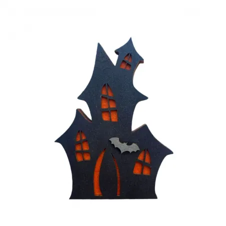 Holzkiste für Perlen "Spukhaus" KF027/40