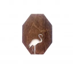 Étui à aiguilles en bois "Flamingos" KF056/50