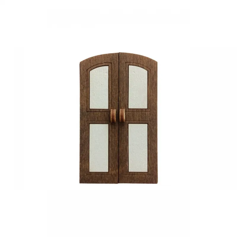Étui à aiguilles en bois "porte blanche" KF056/61
