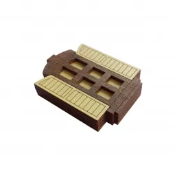 Деревянный футляр для игл "Желтое окно" KF056/62