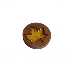 Magnetic needle holder with epoxy resin "Maple Leaf" KF059/101