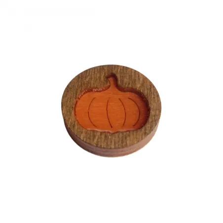 Porte-aiguilles aimanté avec résine époxy "Citrouille" KF059/102