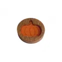Porte-aiguilles aimanté avec résine époxy "Citrouille" KF059/102