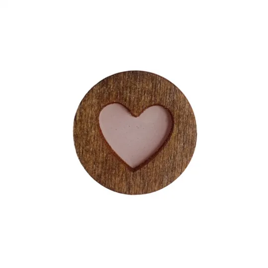Magnetischer Nadelhalter mit Epoxidharz "Herz" KF059/107