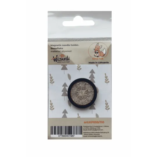 Porte-aiguilles magnétique "Flocon de neige" KF059/110