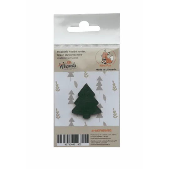 Magnetic needle holder "Green christmas tree" KF059/52