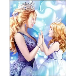 Diamond painting kit "Mommy's princess 30*40 cm" AM1866