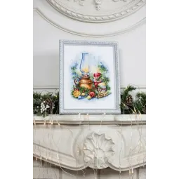 Kreuzstich-Set "Weihnachtsbeleuchtung" 19,5x34,5 cm S/SO018