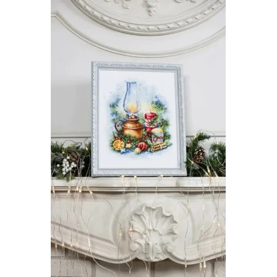 Cross stitch kit "Christmas lights" 19.5x34.5 cm S/SO018
