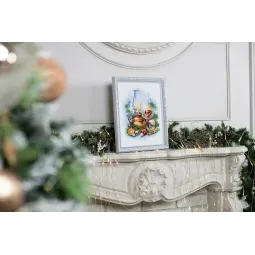 Kit point de croix "Guirlandes de Noël" S/SO018