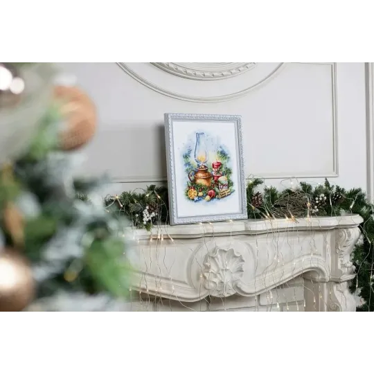 Cross stitch kit "Christmas lights" 19.5x34.5 cm S/SO018