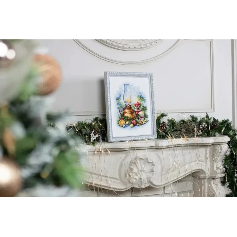 Cross stitch kit "Christmas lights" 19.5x34.5 cm S/SO018