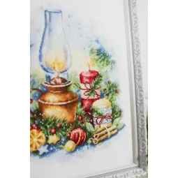Cross stitch kit "Christmas lights" 19.5x34.5 cm S/SO018
