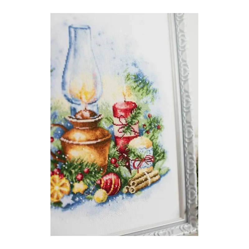 Cross stitch kit "Christmas lights" 19.5x34.5 cm S/SO018