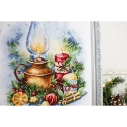 Cross stitch kit "Christmas lights" 19.5x34.5 cm S/SO018