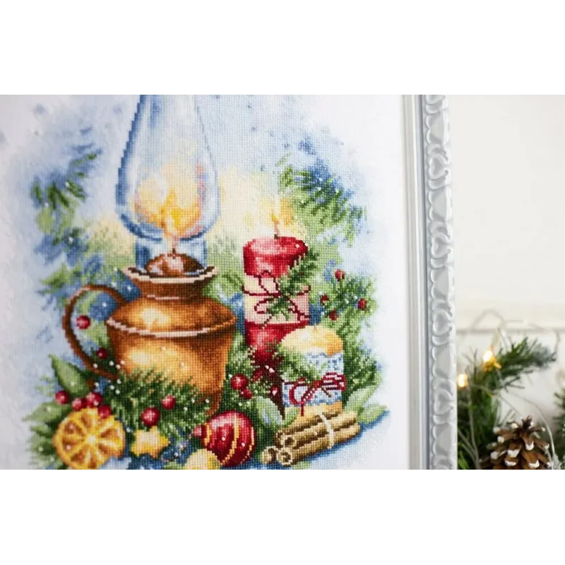 Cross stitch kit "Christmas lights" 19.5x34.5 cm S/SO018