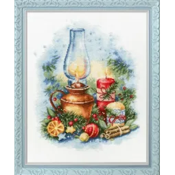 Cross stitch kit "Christmas lights" 19.5x34.5 cm S/SO018