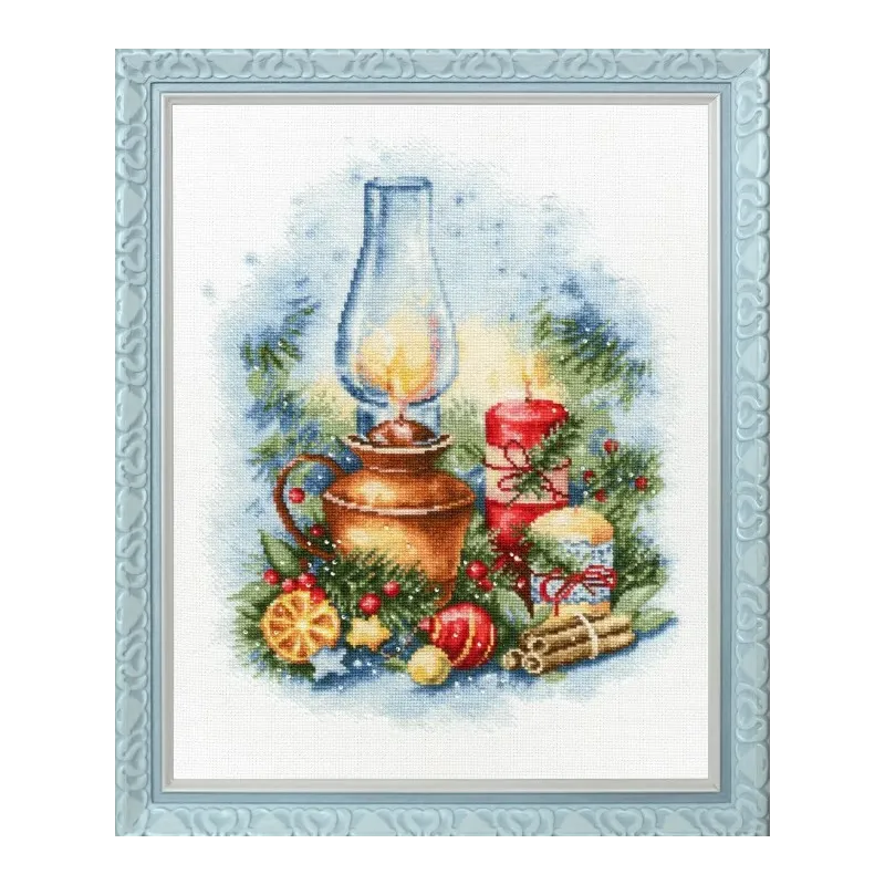 Cross stitch kit "Christmas lights" 19.5x34.5 cm S/SO018