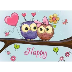 (Panaikinta C) Pelėdos data 38*27 cm WD2320