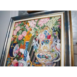 Cross stitch kit "Poreelain and Flowers. 1915" 40.8×35 cm S/MK075