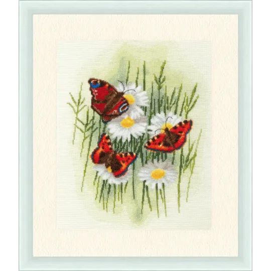 (Eingestellt) Kreuzstich-Set "Magische Schmetterlinge" 30x24 cm S/BR020