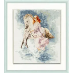 (Eingestellt) Kreuzstichset "Kühler Wind" 35,5x30 cm S/AK007