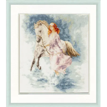 (Eingestellt) Kreuzstichset "Kühler Wind" 35,5x30 cm S/AK007