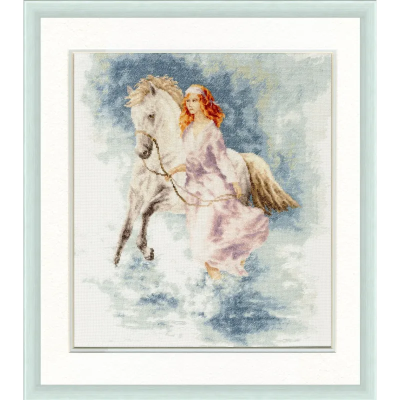 (Discontinued) Cross stitch kit "Cool Wind" 35.5x30 cm S/AK007