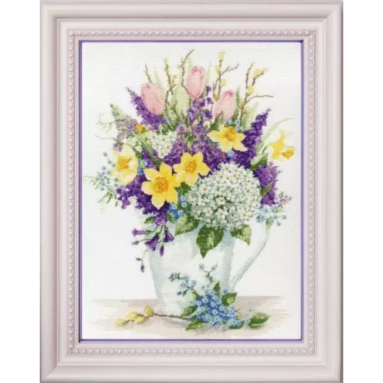 Cross stitch kit "Primroses" 41.7 × 30.7 cm S/AK009