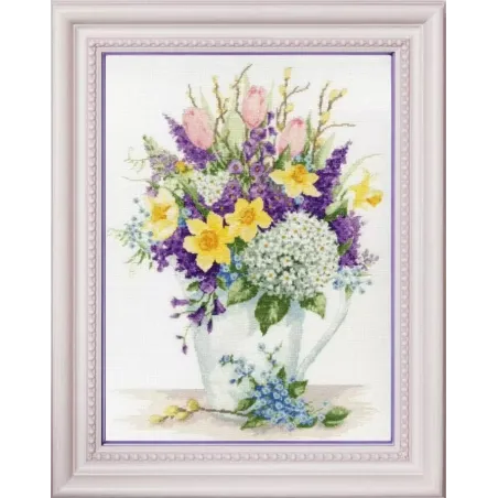 Cross stitch kit "Primroses" 41.7 × 30.7 cm S/AK009