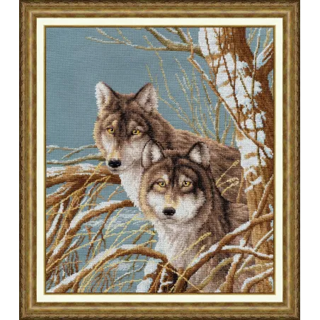 (Eingestellt) Kreuzstich-Set "Waldfreunde" 34.5x29 cm S/DZH043