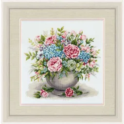(Nutraukta gamyba) Kryželiu siuvinėjimo rinkinys "Vintage Romance" 29.5x30 cm S/LTS077
