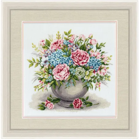 (Nicht mehr lieferbar) Kreuzstich-Set "Vintage Romance" 29.5x30 cm S/LTS077