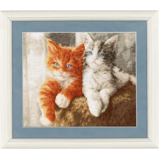 Kreuzstich-Set "Flauschige Kätzchen" 24.5x30.5 cm S/NL047