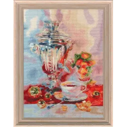 (Discontinued) Cross stitch kit "Tea party" 38 × 28 cm S/SZH063