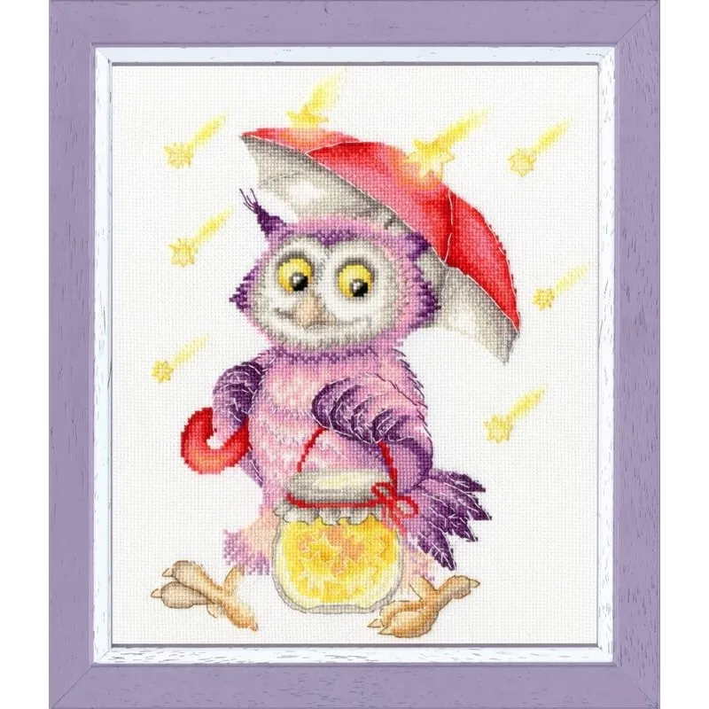 Kreuzstich-Set "Sterne sammeln" 22.5x17.3 cm S/VK053