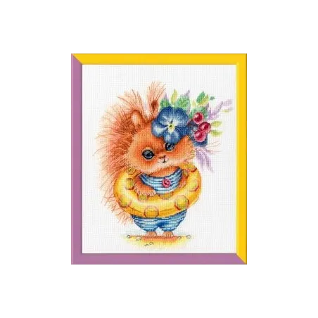 Cross stitch kit "Let's go swimming!" 21.2×17.5 cm S/VK065