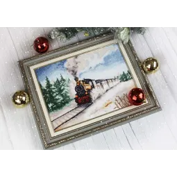 Kreuzstichset "Winterexpress" 22.3 × 30 cm S/DL038