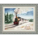 Cross stitch kit "Winter express" 22.3 × 30 cm S/DL038